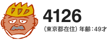 4126(東京都在住)年齢:49才